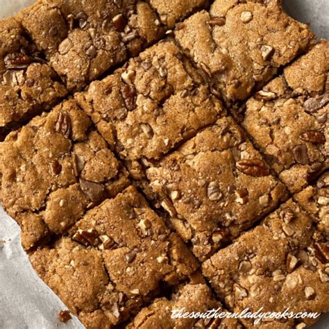 toffee-pecan-blondies-the-southern image