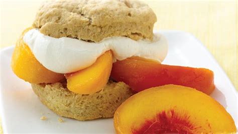 peaches-with-ginger-biscuits-delicious-living image