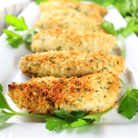 parmesan-baked-chicken-strips-recipe-taste-and-see image