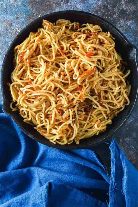 easy-fried-spaghetti-recipe-the-fiery-vegetarian image