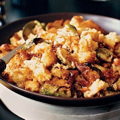 corn-bread-dressing-with-brussels-sprouts-recipe-delish image