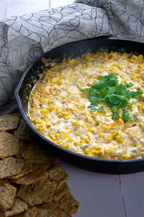 roasted-hatch-chile-creamy-corn-dip-with-salt-and-wit image