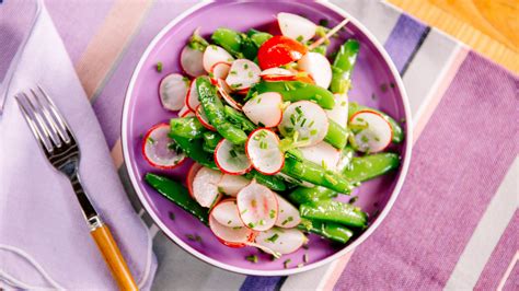sugar-snap-pea-and-radish-salad-food-network-kitchen image