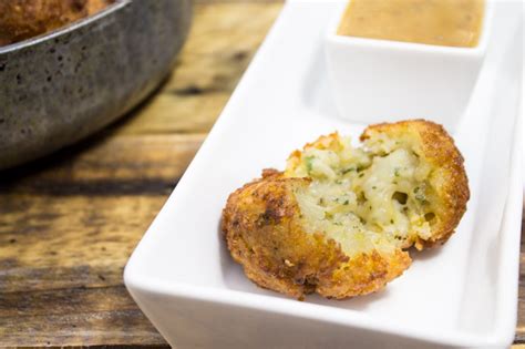 cheese-fritters-with-sweet-honey-mustard-sauce image