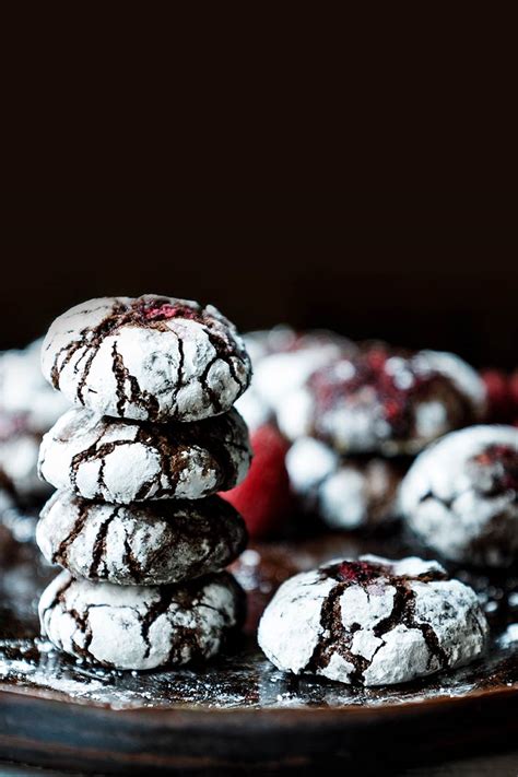 chocolate-raspberry-crinkle-cookies-amoretti image
