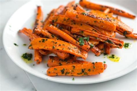roasted-carrots-with-parsley-butter-recipe-sparkrecipes image
