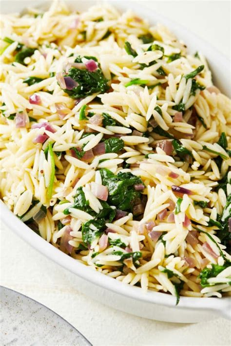 spinach-orzo-salad-recipe-vegetarian-the-mom-100 image