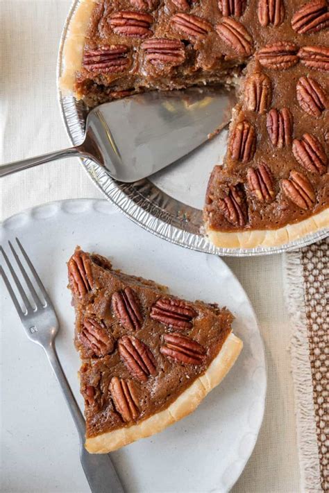 the-best-pecan-pie-recipe-no-corn-syrup-required image