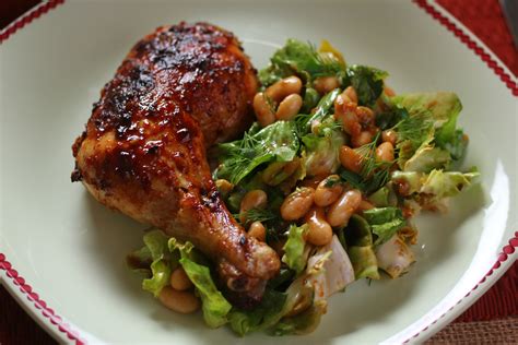 salad-dressing-chicken-with-escarole-and-bean-salad image