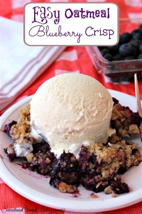 easy-oatmeal-blueberry-crisp-sweet-and-simple-living image