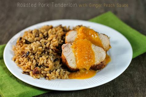 roasted-pork-tenderloin-with-ginger-peach-sauce image