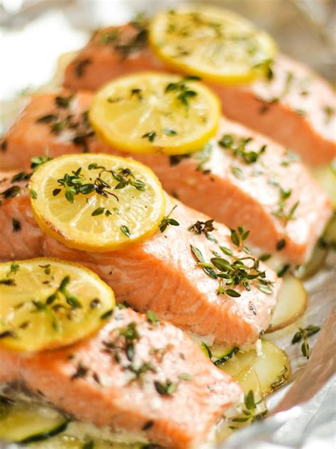 baked-salmon-recipe-one-pan-meal-with-garlic image