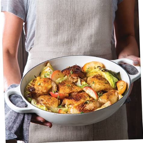 pan-roasted-chicken-with-cabbage-and-apples-taste image