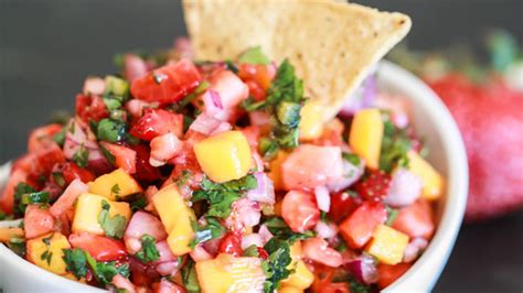 strawberry-mango-salsa-recipe-side-dish-recipes-pbs-food image