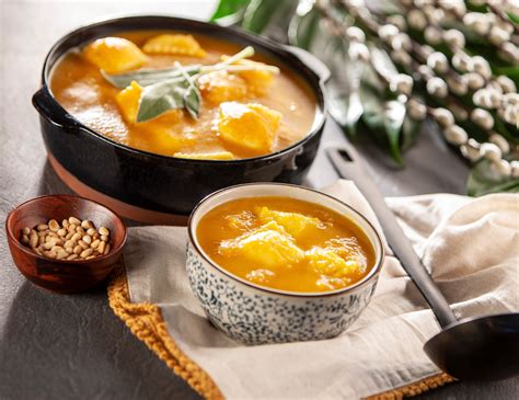 butternut-squash-soup-with-four-cheese-ravioli image