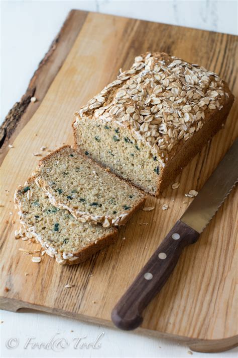 homemade-brown-bread-with-oatmeal-and-sunflower image