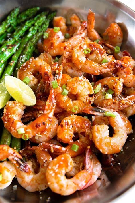 15-minute-honey-sriracha-shrimp-recipe-the-forked image