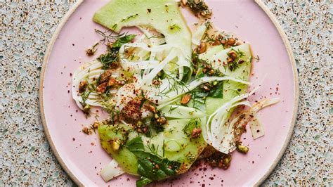 honeydew-and-fennel-salad-with-basil-recipe-bon image