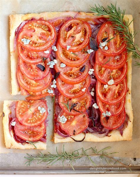 tomato-onion-tart-with-caramel-onions-delightful image