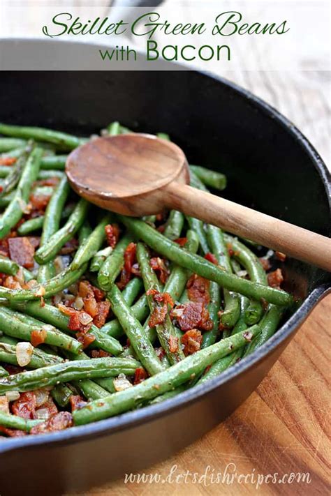 skillet-green-beans-bacon-lets-dish image