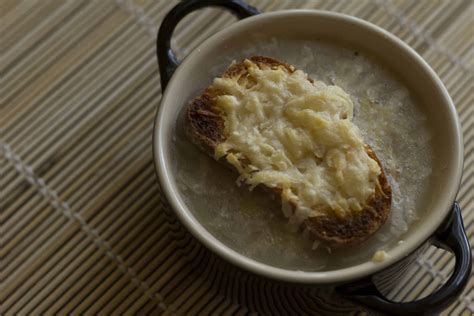 french-onion-soup-recipe-with-gruyre-or-comt-croutons image