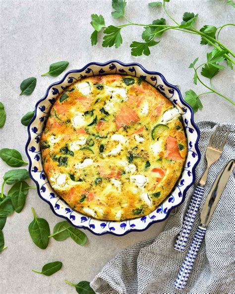 smoked-salmon-frittata-with-zucchini-spinach-and-goats image