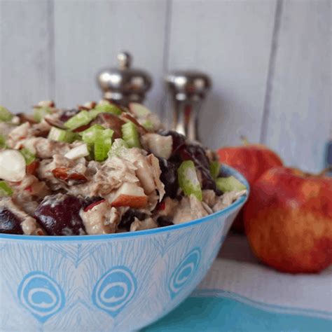 delicious-apple-grape-almond-tuna-salad image