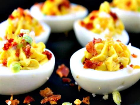 how-to-make-bacon-and-cheddar-cheese-deviled-eggs image
