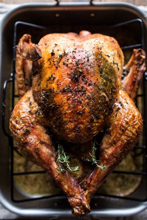 herb-and-butter-roasted-turkey-half-baked image