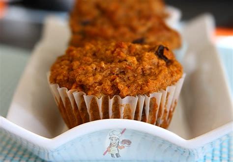 high-fiber-carrot-bran-muffins-recipe-eggless-cooking image