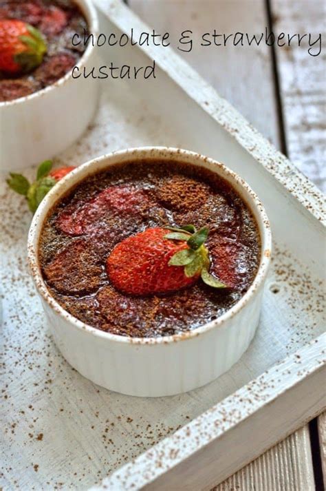 baked-chocolate-and-strawberry-custard-the-flavours image