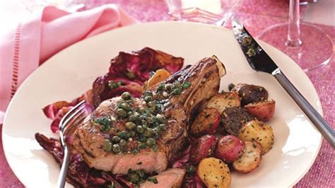 grilled-veal-chops-and-radicchio-with-lemon-caper image