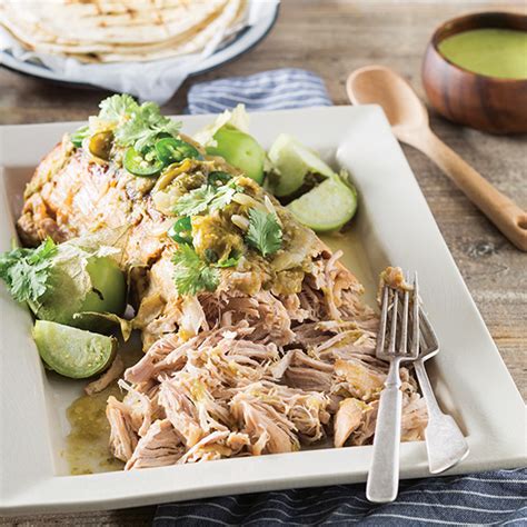 slow-cooker-pulled-pork-with-salsa-verde-paula-deen image