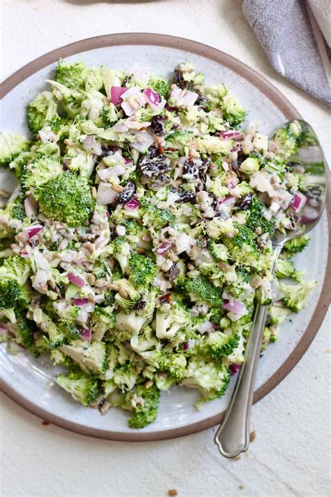 healthy-broccoli-salad-no-mayo-hummusapien image