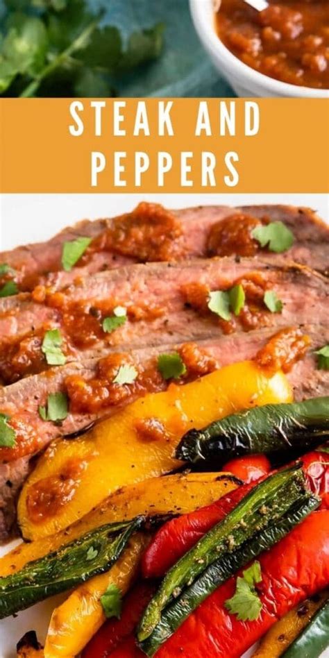 grilled-steak-and-peppers-recipe-easy-good-ideas image