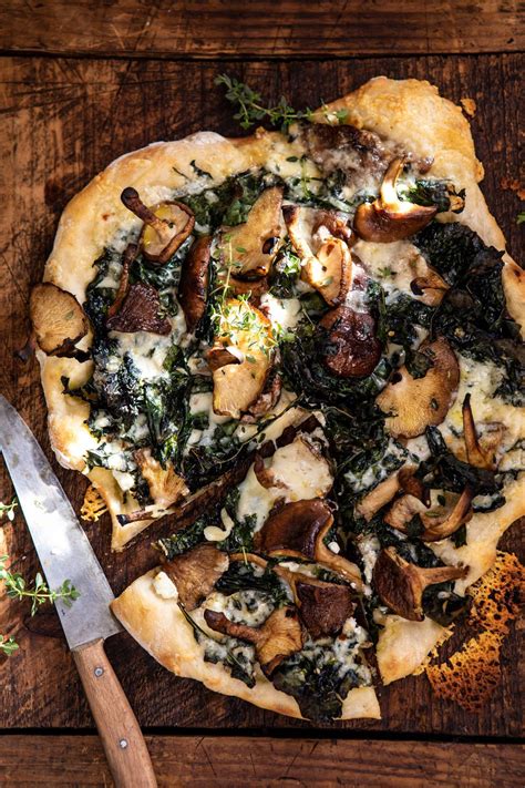 roasted-mushroom-kale-pizza-half-baked-harvest image