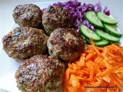 turkish-meatballs-kofte-101-and-grated-carrots-red image