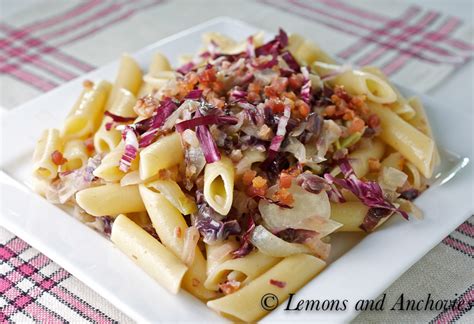 penne-with-radicchio-and-pancetta-lemons-anchovies image