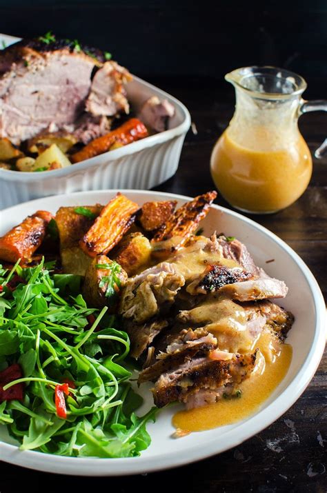 slow-braised-pork-roast-with-spiced-pear-and-apple image