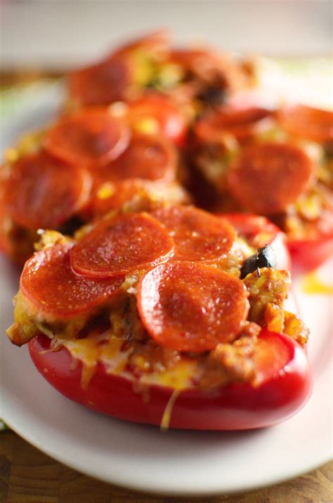 pizza-stuffed-peppers-simple-sweet-savory image
