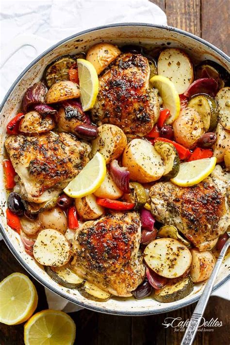 garlic-lemon-herb-mediterranean-chicken-potatoes image