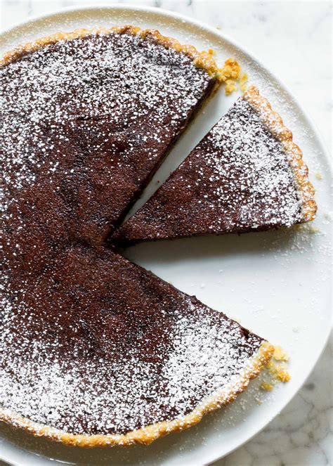 chocolate-pecan-tart-recipe-simply image