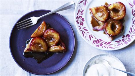 plum-and-marzipan-tarte-tatin-recipe-bbc-food image