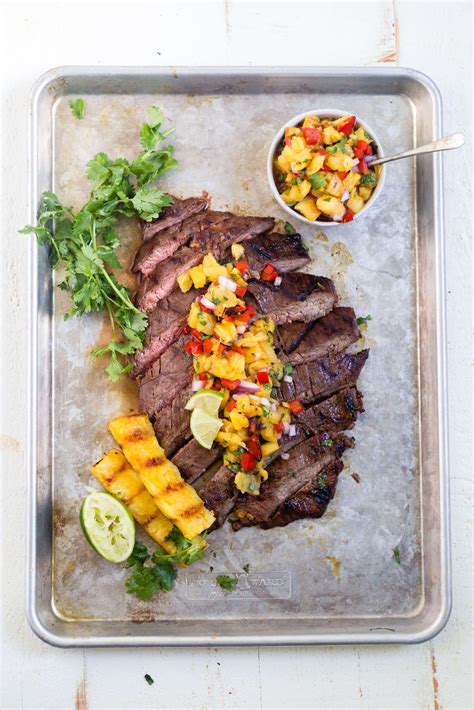 grilled-flank-steak-with-pineapple-salsa-what-molly-made image