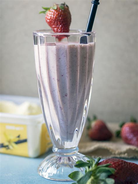 the-best-homemade-strawberry-milkshake image