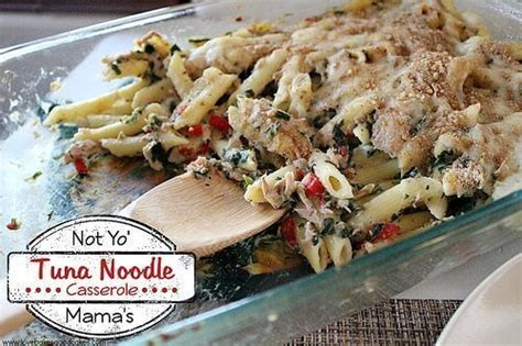 not-yo-mamas-tuna-noodle-casserole-love-bakes image