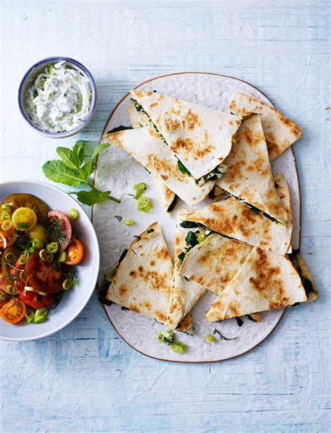 greek-quesadillas-recipe-sainsburys-magazine image