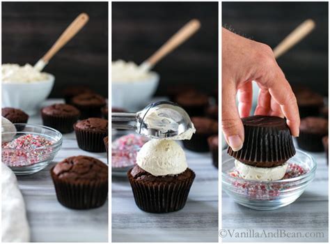 double-chocolate-devils-food-cupcakes-with-vanilla image