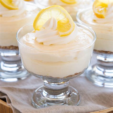 easy-no-bake-lemon-cheesecake-cups-the-busy-baker image