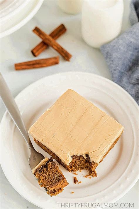 easy-caramel-icing-recipe-thrifty-frugal-mom image